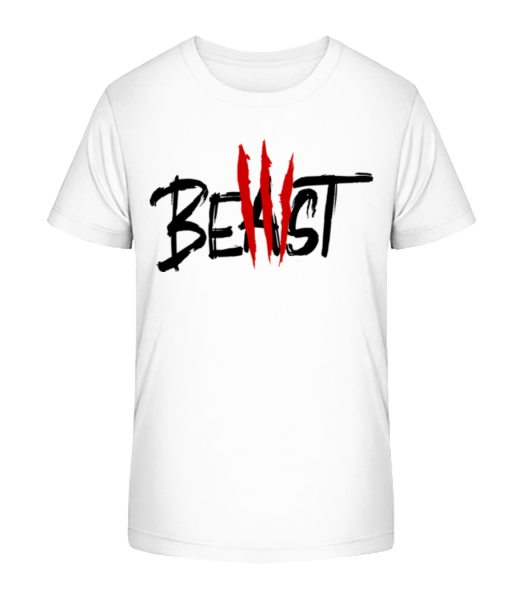 Beast - Detské bio tričko Stanley Stella - Biela - Predné