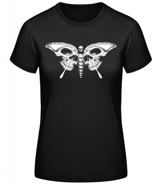 Motýľ Of Death - Dámske basic tričko - Čierna - Predné