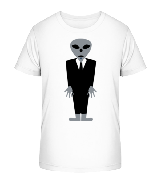 Alien S Suit - Detské bio tričko Stanley Stella - Biela - Predné