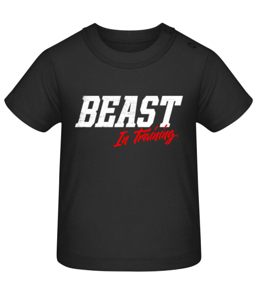 Beast In Training - Tričko pre bábätká - Čierna - Predné