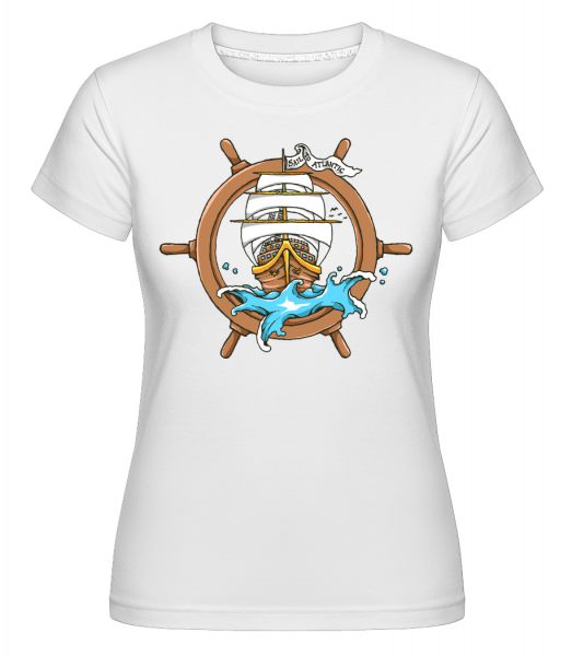 Sail Ship -  Shirtinator tričko pre dámy - Biela - Predné
