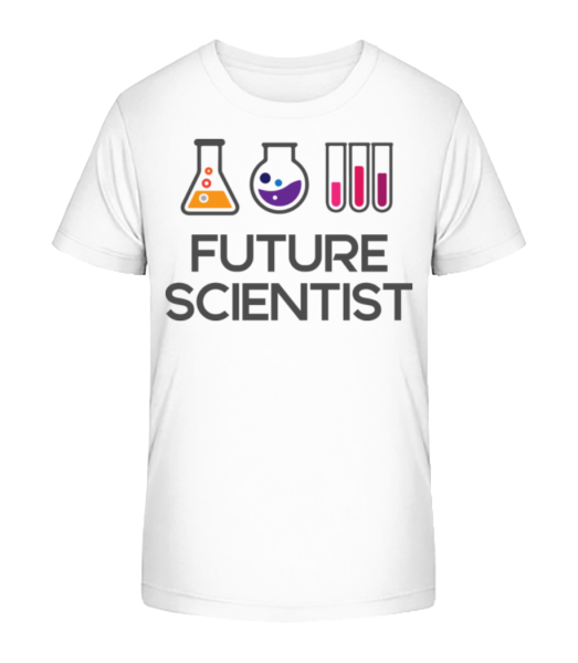 future Scientist - Detské bio tričko Stanley Stella - Biela - Predné