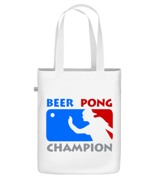 Beer Pong Champion - Organická taška - Biela - Predné
