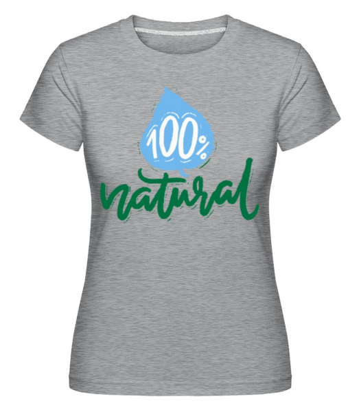 100% prírodné -  Shirtinator tričko pre dámy - Melírovo šedá - Predné