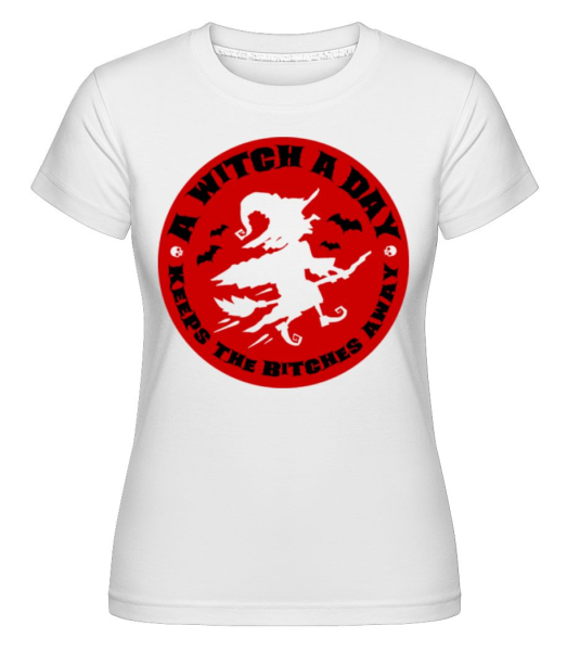 Witch A Day -  Shirtinator tričko pre dámy - Biela - Predné