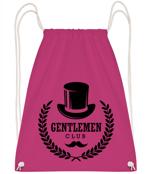 Gentlemen Club - Drawstring batoh so šnúrkami - Magenta - Predné