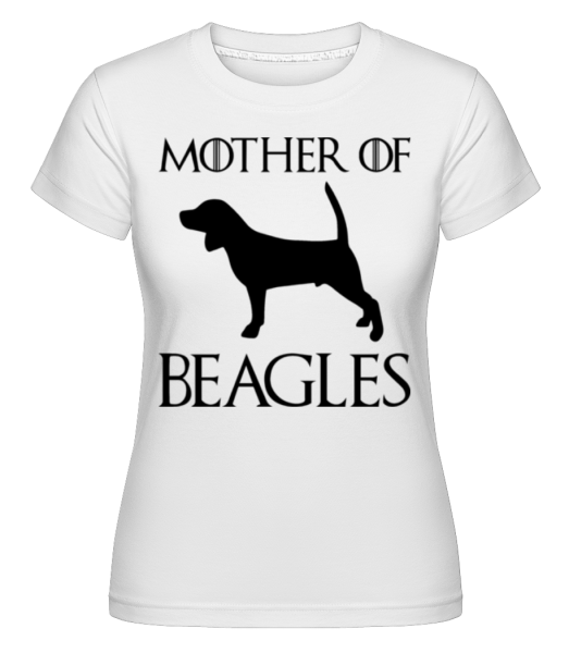 Mother Of bíglov -  Shirtinator tričko pre dámy - Biela - Predné