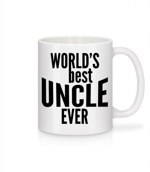 Najlepšie svetové Uncle Ever - Keramický hrnček - Biela - Predné