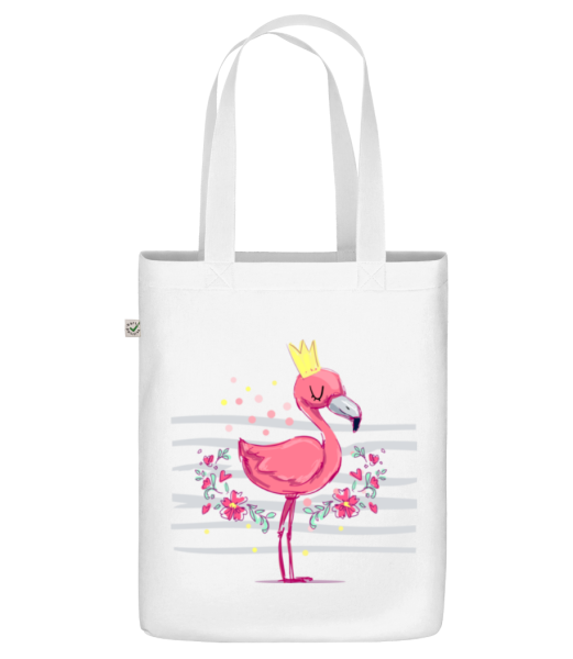 Royal Flamingo - Organická taška - Biela - Predné