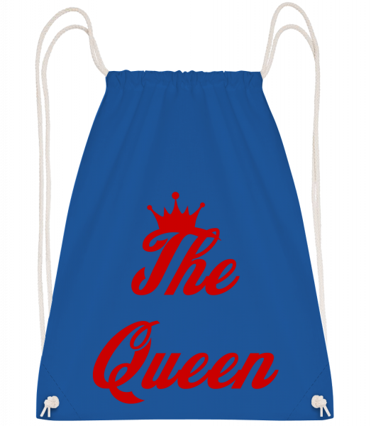 The Queen - Drawstring batoh so šnúrkami - Kráľovská modrá - Predné