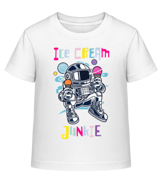 Astronaut Ice Cream - Detské Shirtinator tričko - Biela - Predné