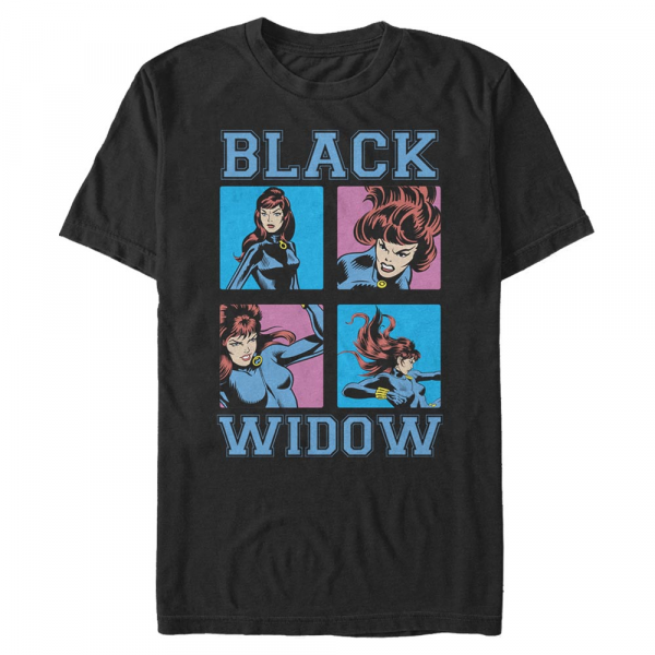 Marvel - Avengers - Black Widow Pop Widow - Pánske Tričko - Čierna - Predné