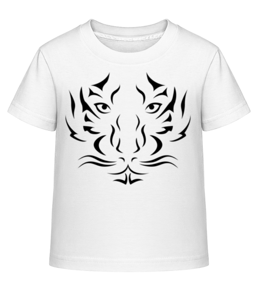 Tiger Head - Detské Shirtinator tričko - Biela - Predné