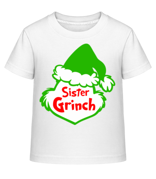 Sister Grinch - Detské Shirtinator tričko - Biela - Predné