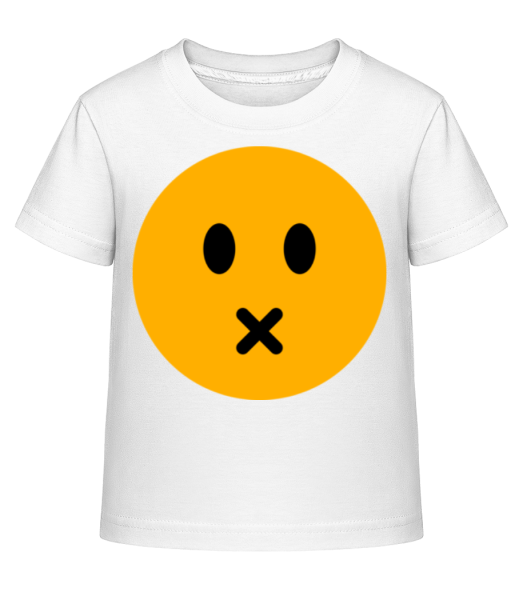 Silent Smiley - Detské Shirtinator tričko - Biela - Predné
