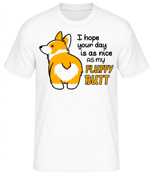 My Fluffy Butt - Basic T-Shirt - Biela - Predné