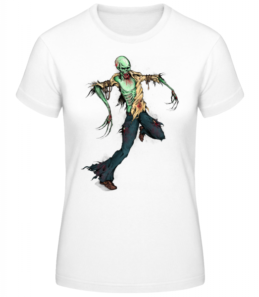 creepy Zombie - Dámske basic tričko - Biela - Predné