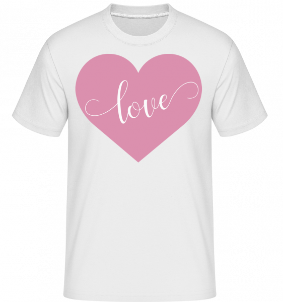 Love -  Shirtinator tričko pre pánov - Biela - Predné