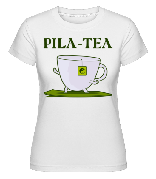 Pila Tea -  Shirtinator tričko pre dámy - Biela - Predné
