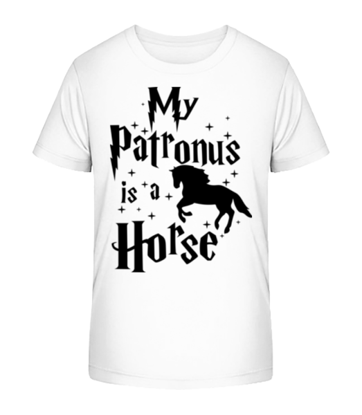 My Patronus Is A Horse - Detské bio tričko Stanley Stella - Biela - Predné