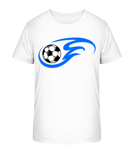 Football Flame - Detské bio tričko Stanley Stella - Biela - Predné