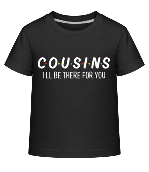 Cousins Friends - Detské Shirtinator tričko - Čierna - Predné