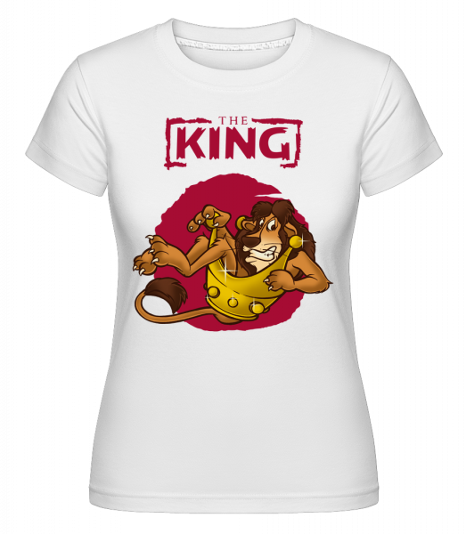 Kráľ -  Shirtinator tričko pre dámy - Biela - Predné