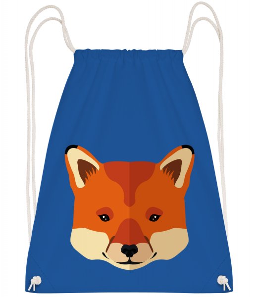 Fox Comic - Drawstring batoh so šnúrkami - Kráľovská modrá - Predné