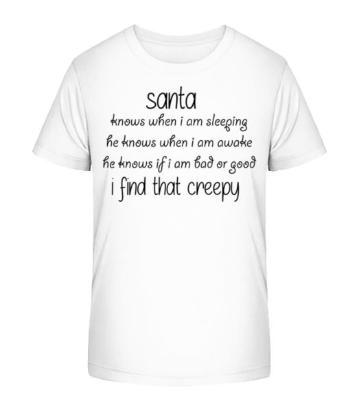creepy Santa - Detské bio tričko Stanley Stella - Biela - Predné
