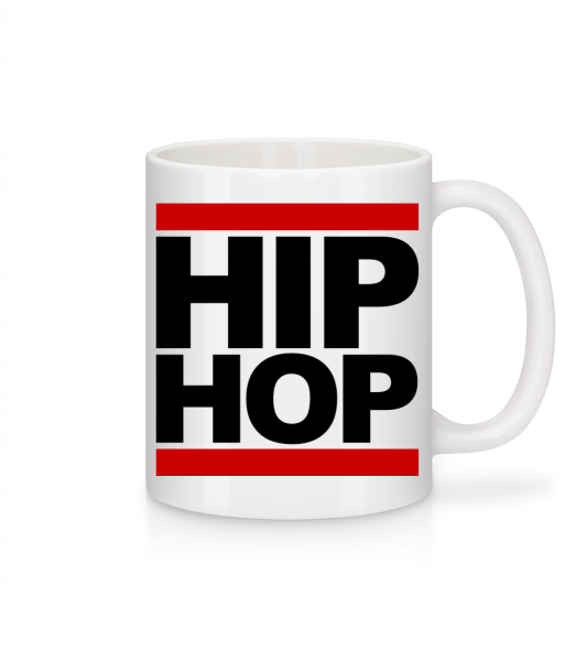Hip Hop Logo - Keramický hrnček - Biela - Predné