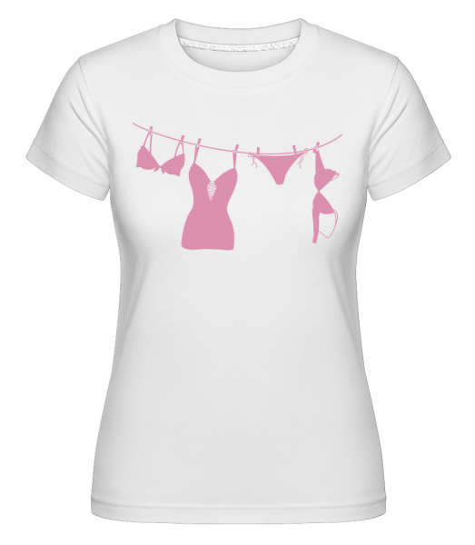 Sexy spodná bielizeň Icon -  Shirtinator tričko pre dámy - Biela - Predné