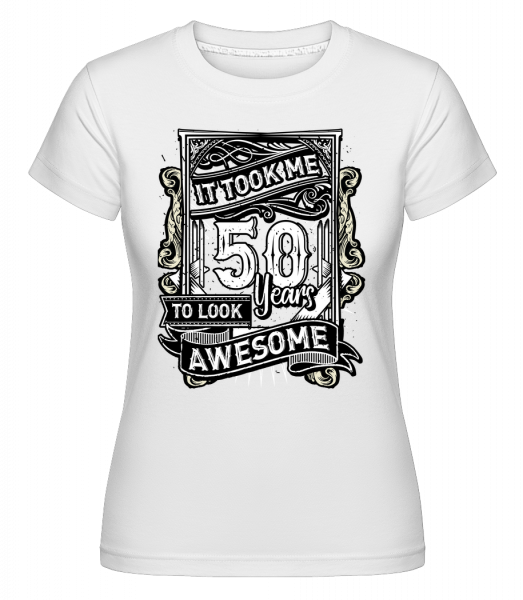 Mi trvalo 560 rokov -  Shirtinator tričko pre dámy - Biela - Predné