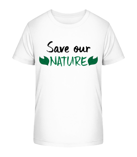 Save Our Nature - Detské bio tričko Stanley Stella - Biela - Predné