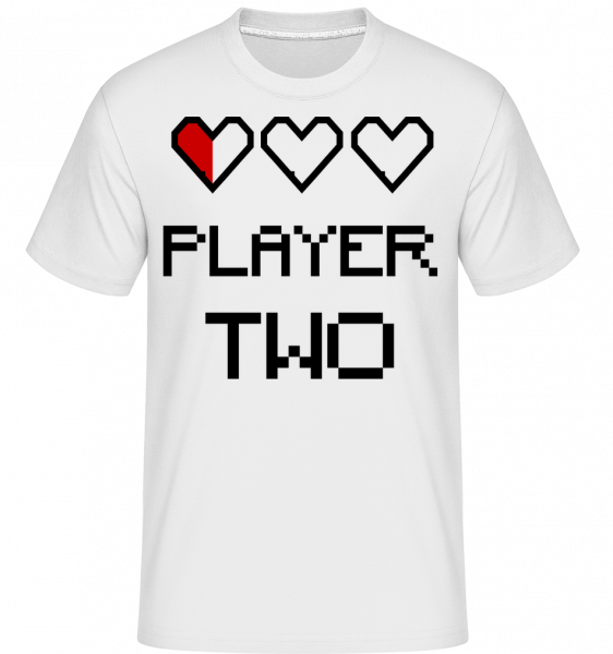 hráč číslo dva -  Shirtinator tričko pre pánov - Biela - Predné