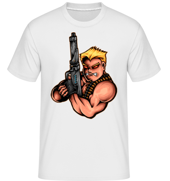 Armed Man -  Shirtinator tričko pre pánov - Biela - Predné