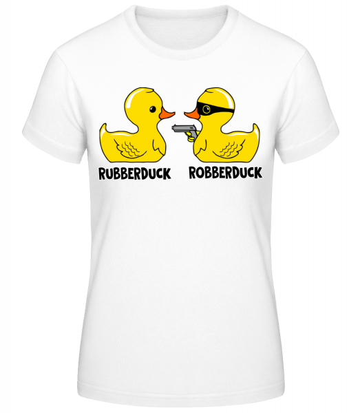 Robberduck - Dámske basic tričko - Biela - Predné