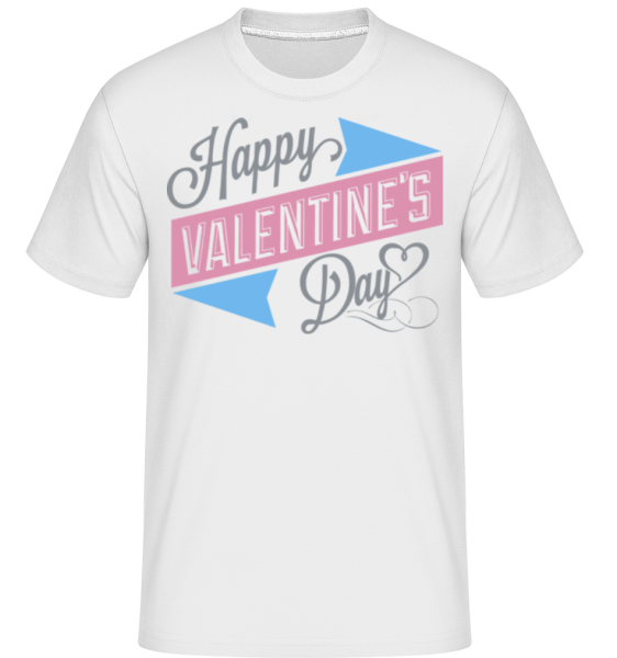 Šťastný Valentín -  Shirtinator tričko pre pánov - Biela - Predné