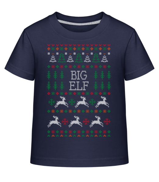 Big Elf - Detské Shirtinator tričko - Namornícka modrá - Predné