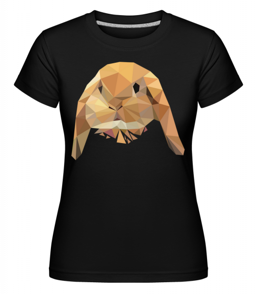 polygón Rabbit -  Shirtinator tričko pre dámy - Čierna1 - Predné