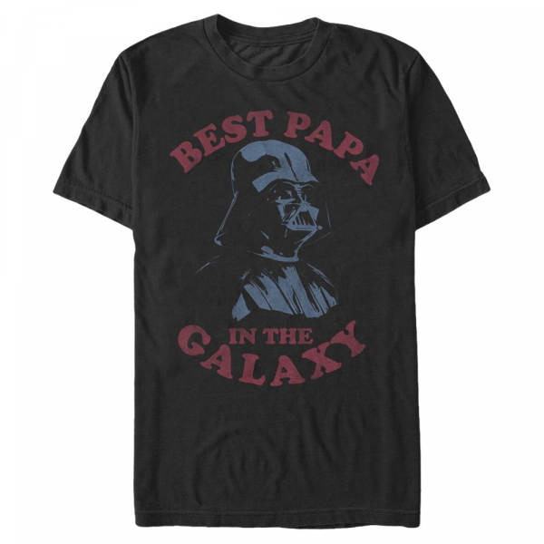 Star Wars - Darth Vader Best Papa - Deň otcov - Pánske Tričko - Čierna - Predné