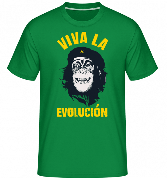 Viva La Evolucion -  Shirtinator tričko pre pánov - Irish green - Predné