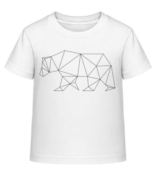 Polygon Bear - Detské Shirtinator tričko - Biela - Predné