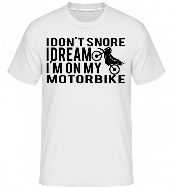 Dreaming Of motorke -  Shirtinator tričko pre pánov - Biela - Predné