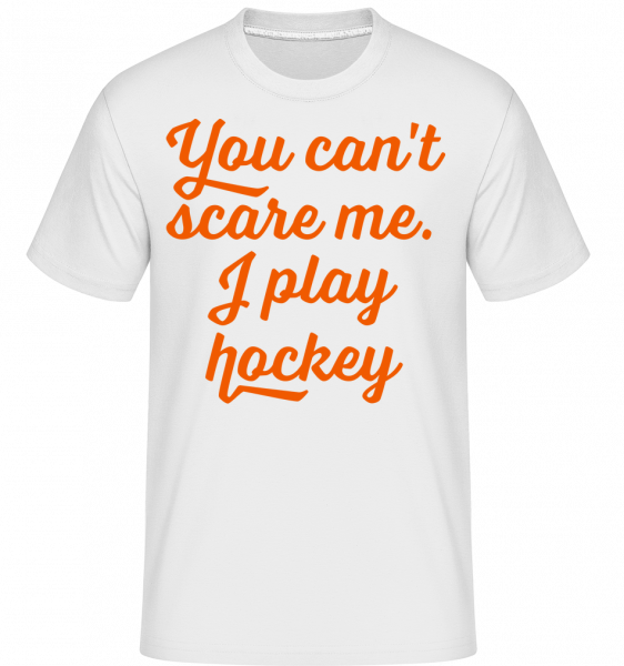 Aj Play Hockey -  Shirtinator tričko pre pánov - Biela - Predné