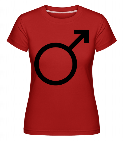 Muž znamenia -  Shirtinator tričko pre dámy - Červená - Predné
