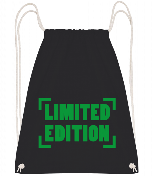 Limited Edition - Drawstring batoh so šnúrkami - Čierna1 - Predné