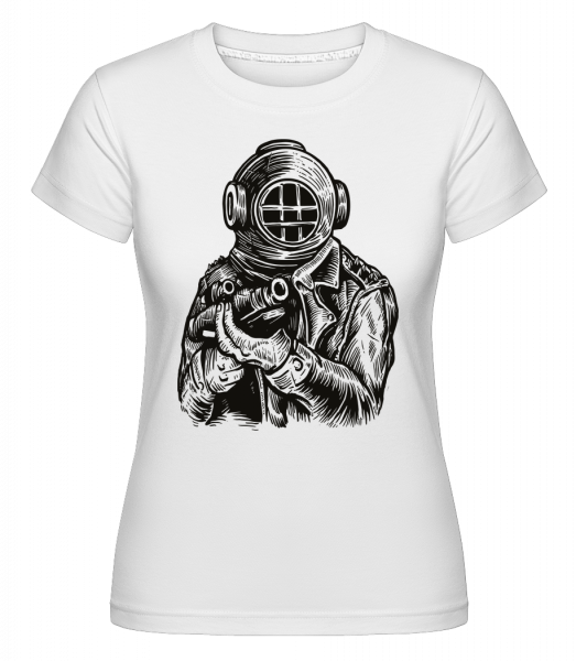 Diver Soldier -  Shirtinator tričko pre dámy - Biela - Predné
