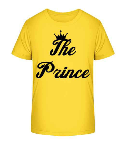 Princ - Detské bio tričko Stanley Stella - Žltá - Predné