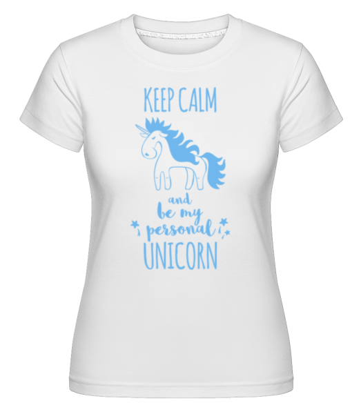 Be My Personal Unicorn -  Shirtinator tričko pre dámy - Biela - Predné