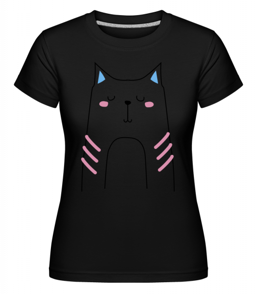 Cute Cat -  Shirtinator tričko pre dámy - Čierna - Predné